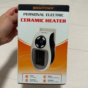 Brightown Personal Electric Ceramic Heater - Black and White